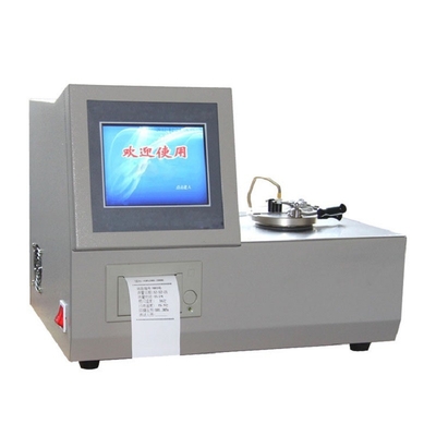 ASTM D3828 Oil Analysis Testing Equipment Low Temp 8in Screen Closed Cup Flash Point Tester