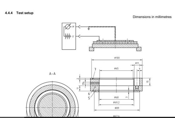 Digital Display Fabric Surface Resistivity Tester EN 1149-1 / EN 1149-2 AATCC 76