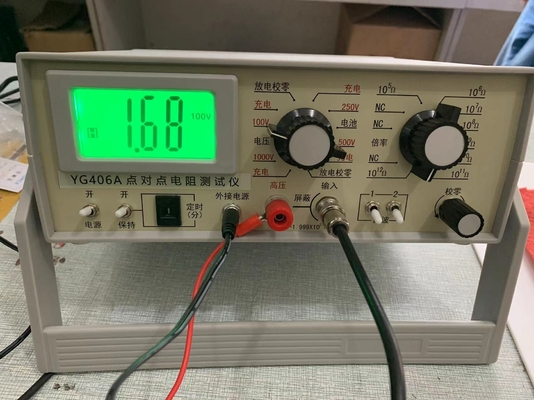 Digital Display Fabric Surface Resistivity Tester EN 1149-1 / EN 1149-2 AATCC 76