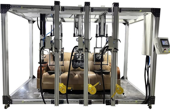 BIFMA X5.1 BIFMA X5.4 EN 4875 Three Seat Sofa Durability Test Machine Chair Seat And Back Testing