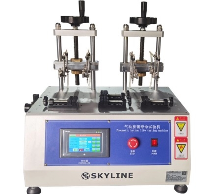 Switches Keyboards Phone 8 Stations Pneumatic Button Life Fatigue Testing Machine Key Durability Tester