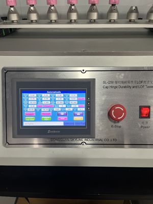 Cap Hinge Tester with 8 Test Stations 220V/50HZ for Durability and LOF Testing