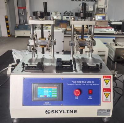 Buy 8 Stations Pneumatic Button Life Tester with Touch Screen Control for Key Durability Testing online manufacture