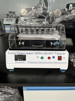 Buy JIS L0849 II Gakushin Surface Friction Color Fastness Tester with 6 Work Station 2N Load and 30r/min Speed online manufacture