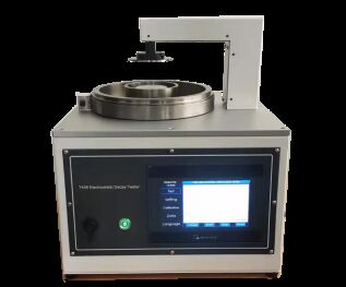 Buy EN 1149-3 Protective Clothing Electrostatic Charge Decay Tester with High Definition Color Touch Screen High Voltage Discharge Module and High Precision Electrostatic Detection Sensor online manufacture