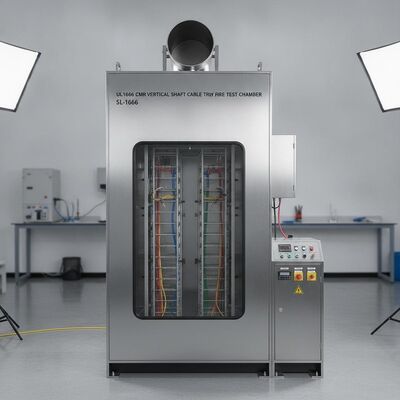 Buy UL1666 CMR Vertical Shaft Cable Tray Fire Test Chamber for Flame Retardant Cable Certification SL-1666 online manufacture