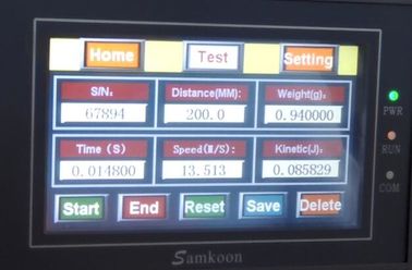 Toys Testing Equipment Touch Screen Control Kinetic Energy Tester Sensor Distance Select 100-500mm