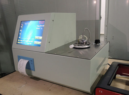 ASTM D3828 Oil Analysis Testing Equipment Low Temp 8in Screen Closed Cup Flash Point Tester