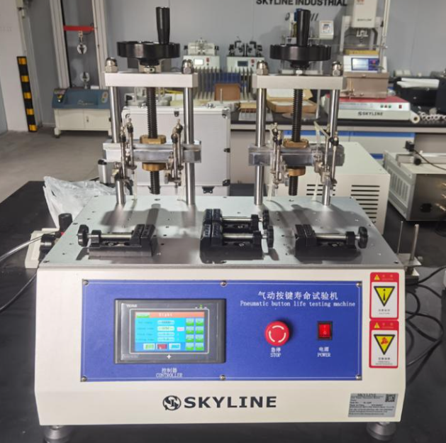 Inflator Life Testing Pneumatic Button Life Tester with 8 Stations