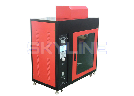 Good price Stainless Steel Flammability Testing Equipment with 45 Degree Sample Clamping Angle and Black Interior Color online