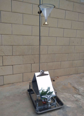 Good price AATCC42 Fabric Impact Penetration Tester with 610mm Cone Height 335x285x1080mm online